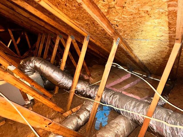 Blown-In Insulation in North Myrtle Beach, SC - Before Photo