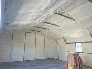 Close Cell Spray Foam for a Metal Building in