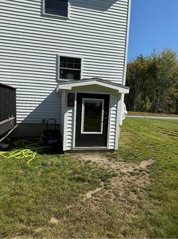 An Exterior Basement Entrance in Saco - After Photo