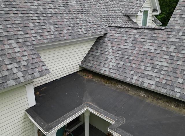 Gutter Replacement in Pepperell, MA - Before Photo