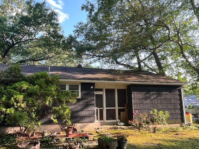 Roof Replacement in Brockton, MA - Before Photo