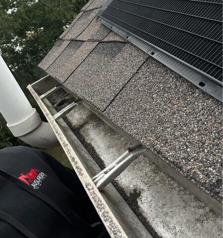 RainDrop Gutter Guard in North Kingstown, RI - Before Photo