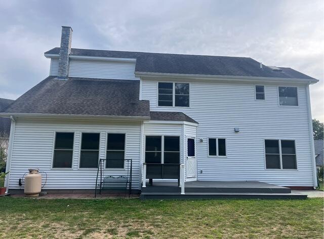 Roof Replacement in Waterford, CT - Before Photo