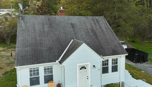 Roof Replacement in Fitchburg, MA - Before Photo