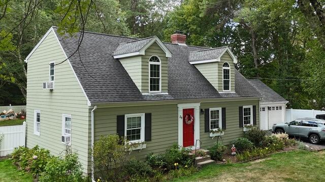 Roof Replacement in North Attleboro, MA - Before Photo
