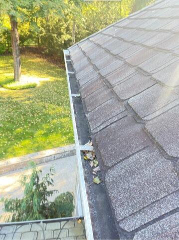 Gutter Replacement in Farmington, CT - Before Photo