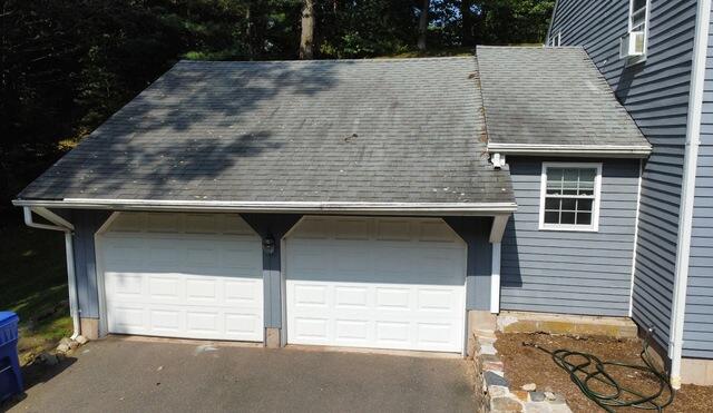 Garage Roof Replacement in Glastonbury, CT - Before Photo