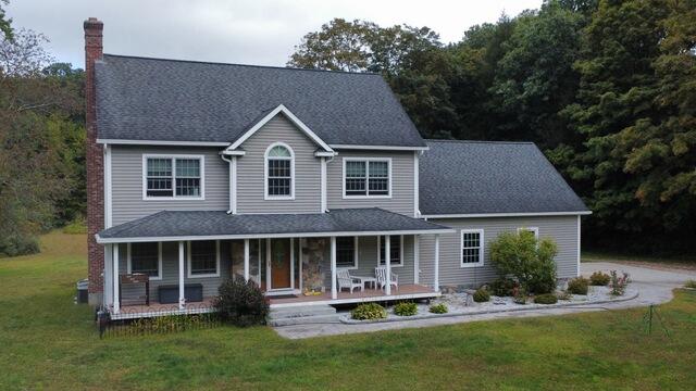 Roof Replacement in Bozrah, CT - Before Photo