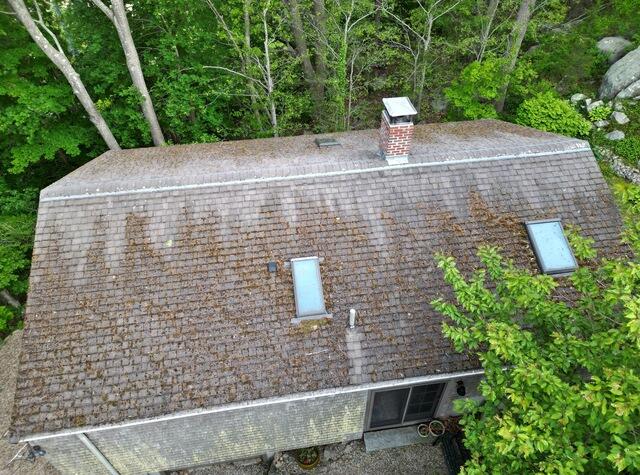 Metal Roof Replacement in Rockport, MA - Before Photo