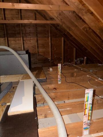 Attic Insulation in Tolland, CT - Before Photo
