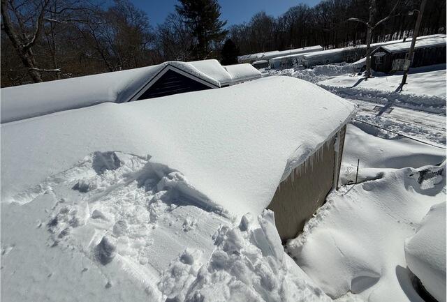 Snow Removal in Exeter, RI - Before Photo