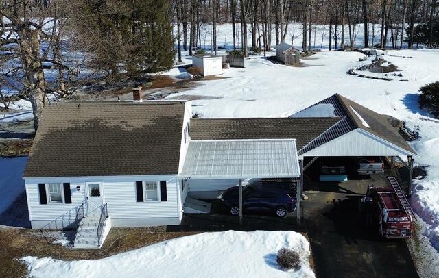 Roof Replacement in Mansfield Center, CT - Before Photo