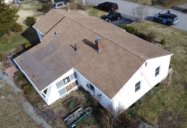 Roof Replacement in Ledyard, CT - Before Photo