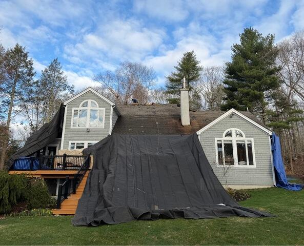 Roof Replacement in Voluntown, CT - Before Photo