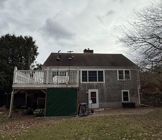 Roof Replacement in Westport, MA - Before Photo