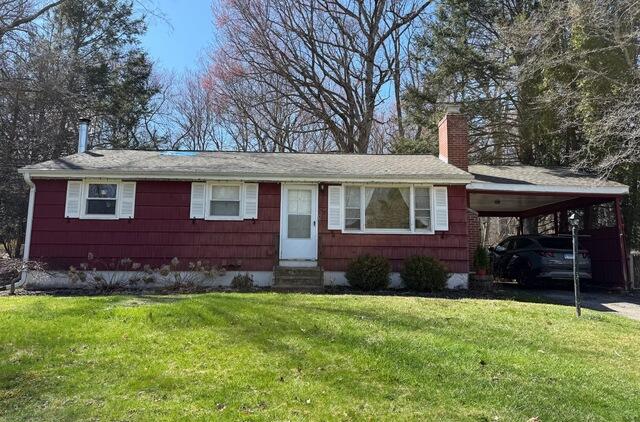 Roof Replacement in Columbia, CT - Before Photo