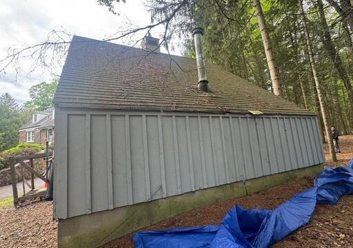 Roof Replacement in Unionville, CT - Before Photo
