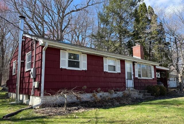 Vinyl Siding Replacement in Columbia, CT - Before Photo