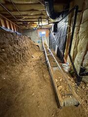 Crawlspace Transformation - ICF Wall and Encapsulation