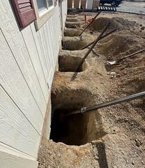 Before & After: Helical Pier Installation