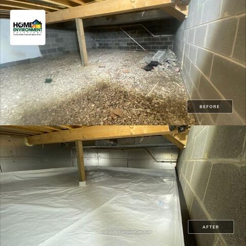 Solving Mold, Moisture, and Crawlspace Problems in Rayland, OH - After Photo