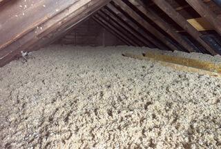 Attic insulation and scuttle access enlargement for Matt and Lori in Chester, WV