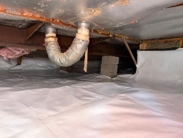 Crawlspace under Mobile home - After Photo