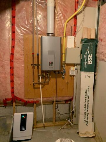 radon mitigation system install in Rockland,ON - Before Photo