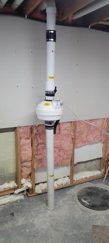 Radon Mitigation System in Ottawa,ON - Before Photo