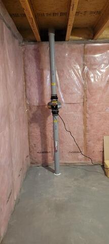 Radon Mitigation System install - Greely ,ON - After Photo