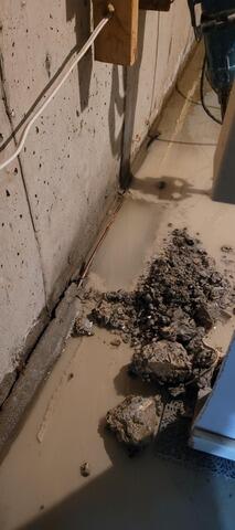Basement waterpoofing in Ottawa - Before Photo