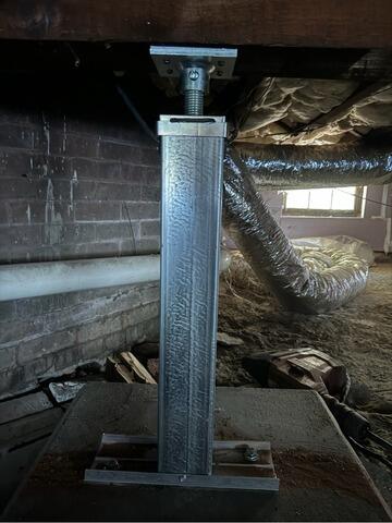 Replacing Failing Crawl Space Supports in Providence, RI - After Photo
