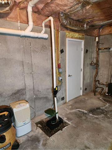 Adding Perimeter Drainage to Sump Pump System in Laconia, NH