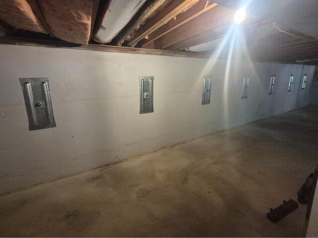 Leaning Foundation Wall Repair in Hooksett, NH - After Photo