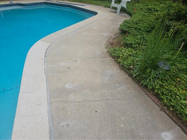 Settling Pool Deck Repair in Duxbury, MA - After Photo