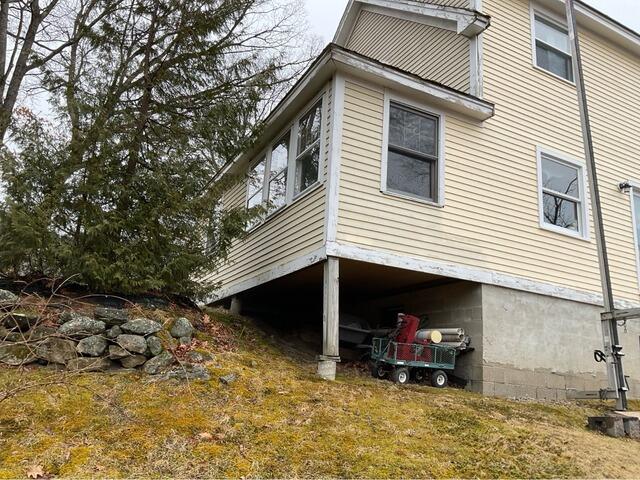 Helical Piers with Porch Brackets in Londonderry, NH