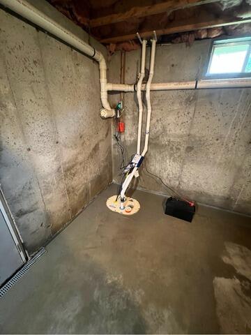Leaking Basement Solutions in Londonderry, NH - After Photo