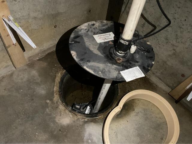 Leaking Basement Solutions in Londonderry, NH - Before Photo