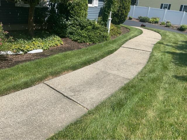 Concrete Leveling and Sealing in Marlborough, MA - Before Photo
