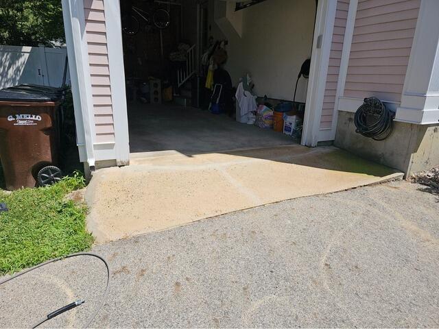 Settling Garage Apron Repair in Amesbury, MA