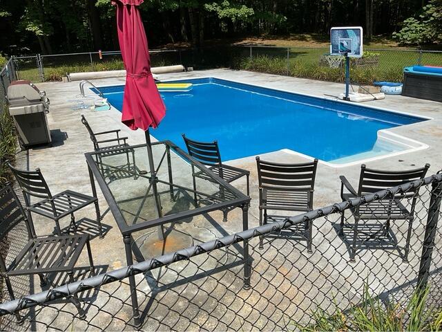 Concrete Pool Deck Rejuvenation in Hollis, NH