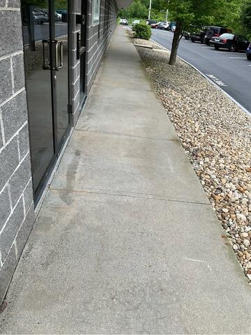 Concrete Leveling in Derry, NH - Before Photo