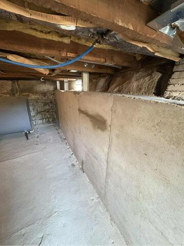 Foundation Wall Stabilization in Concord, NH - After Photo