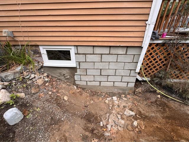 Foundation Wall Rebuild in Melrose, MA