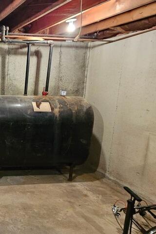 Radon Mitigation Paired with Waterproofing System in Hollis, NH - Before Photo