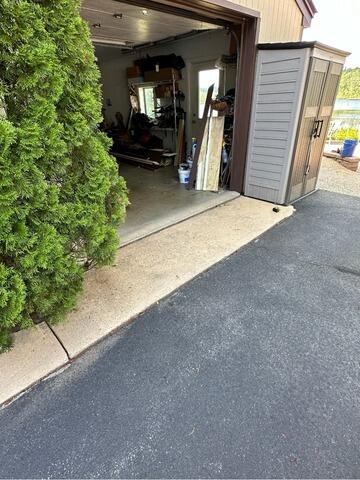 Garage Concrete Repair in Derry, NH - Before Photo