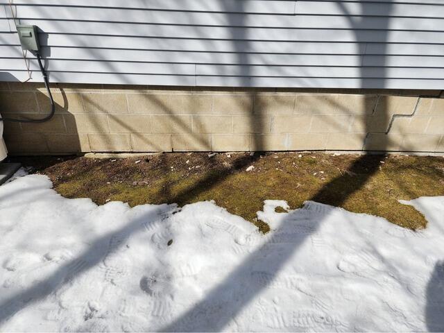 Push Pier Installation in Gilford, NH - Before Photo