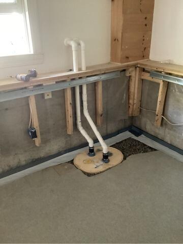 Finished Basement Walls in Derry, NH - Before Photo