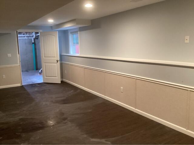 Finished Basement Restoration in Dunstable, MA