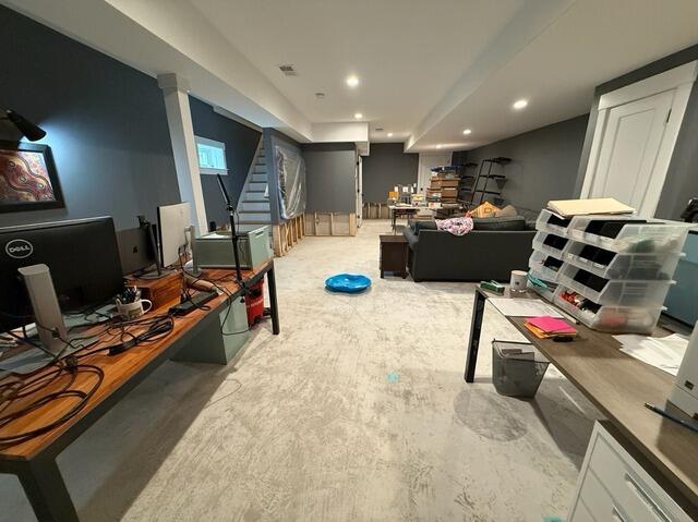 Flooded Finished Basement Repair in Newburyport, MA - Before Photo